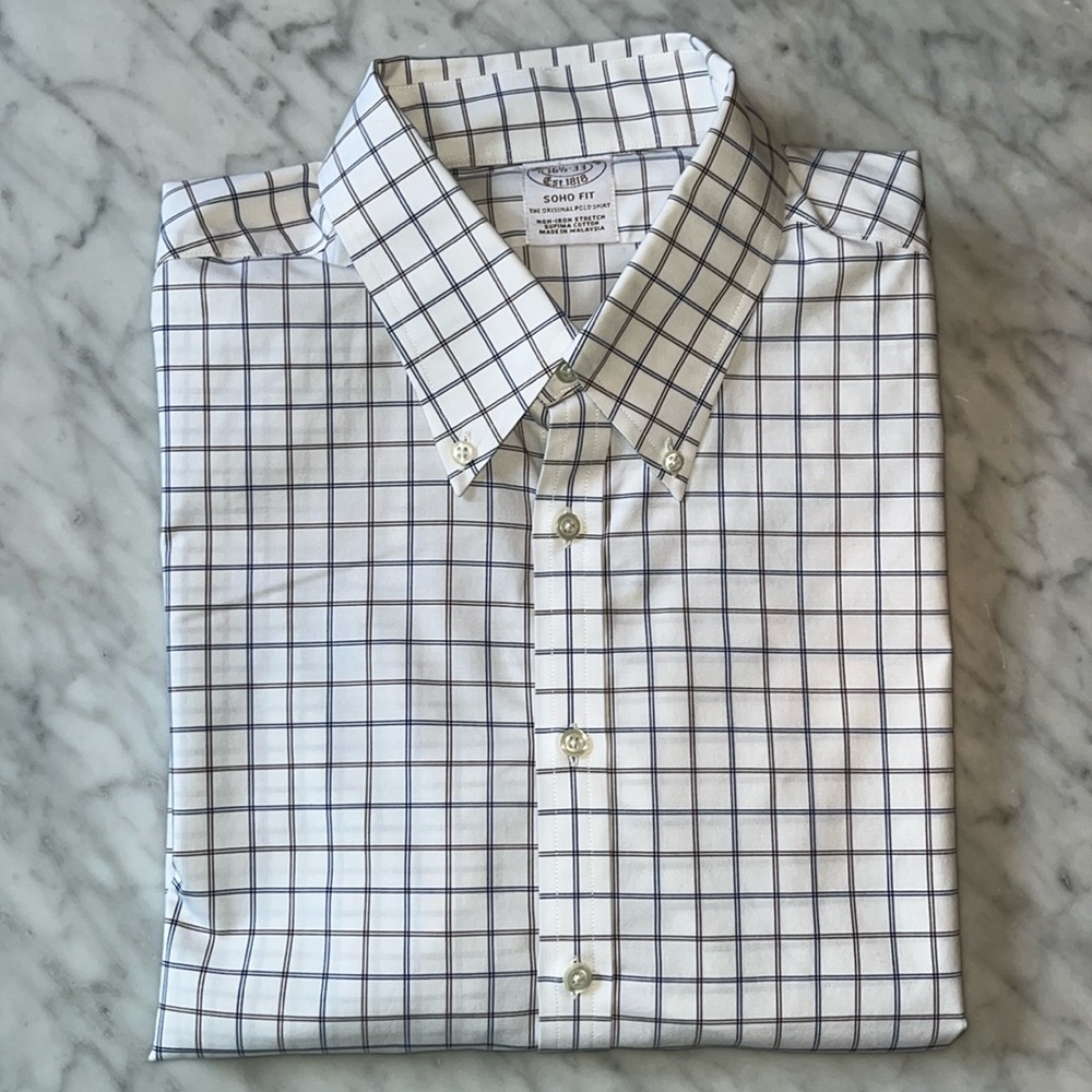 BB Soho Fit Non-Iron Dress Shirt (16 1/2-33)